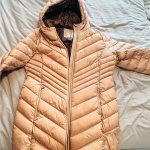 Michael Kors Women's Quilted Puffer Jacket - Tan